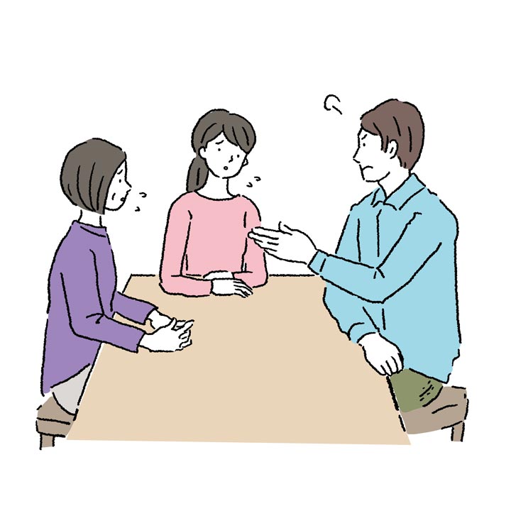 家族で相続トラブルになってしまったイメージ